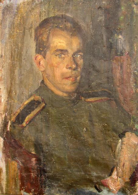 Родионов П.С. Автопортрет. 1944 Родионов П.С. Автопортрет. 1944